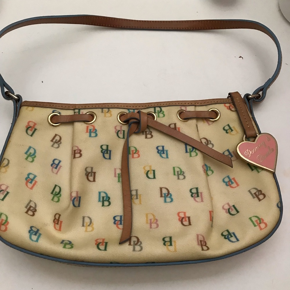 Vintage Dooney & Bourke Multicolor Monogram Purse
